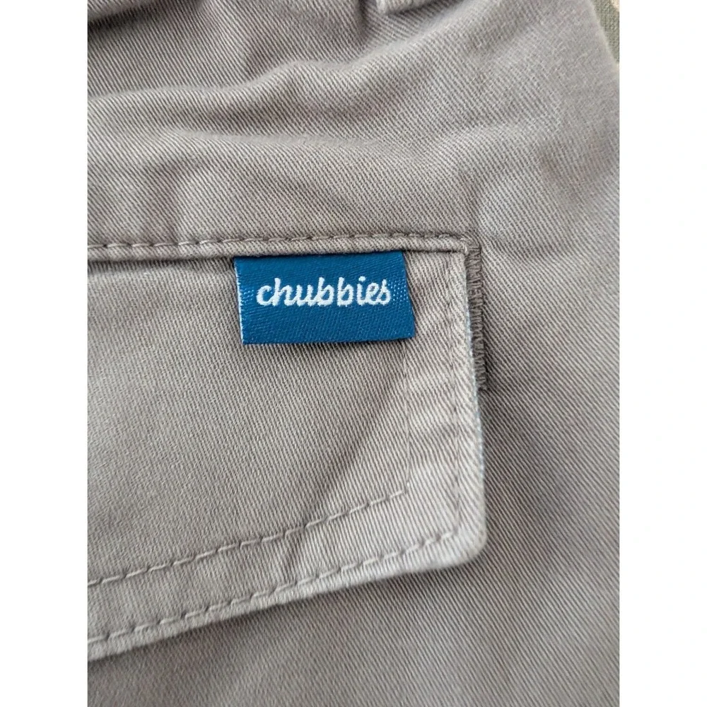 Chubbies Originals Gray Elastic Waist Stretch Cotton Shorts Womens Medium - Picture 5 of 10